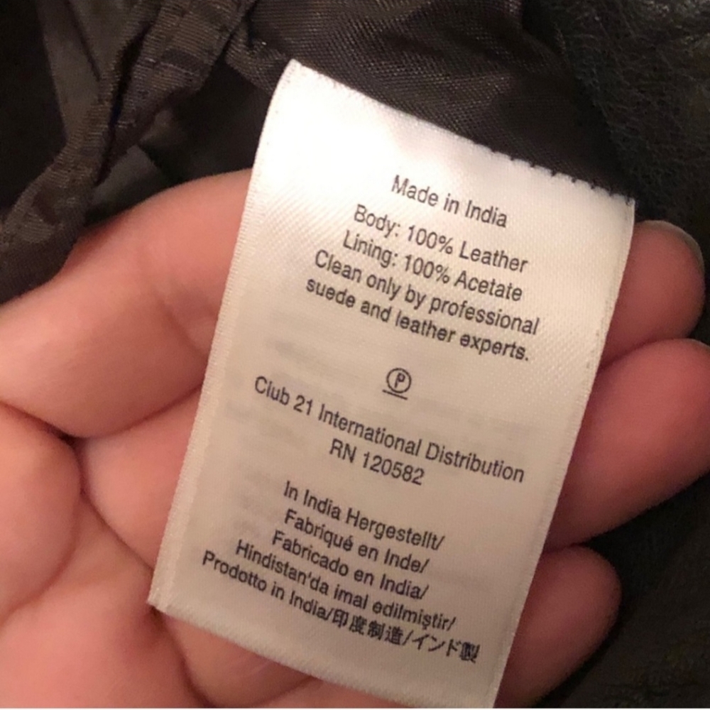 DKNY 100%Leather Pants